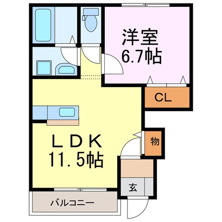 ブリーゼの物件間取画像